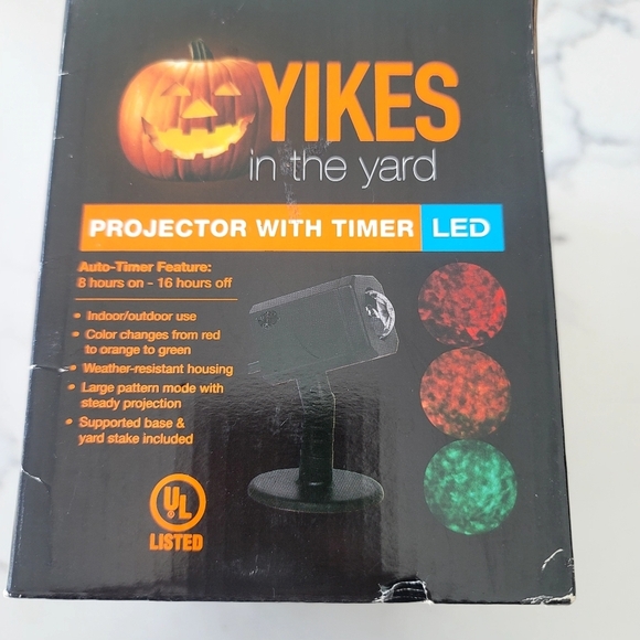 NEW Yikes In The Yard Halloween Projector with timer LED x 4 - Picture 5 of 8